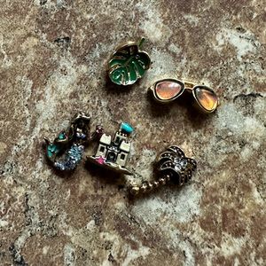 Origami Owl Beach Themed Charms - LIKE NEW - RETIRED CHARMS